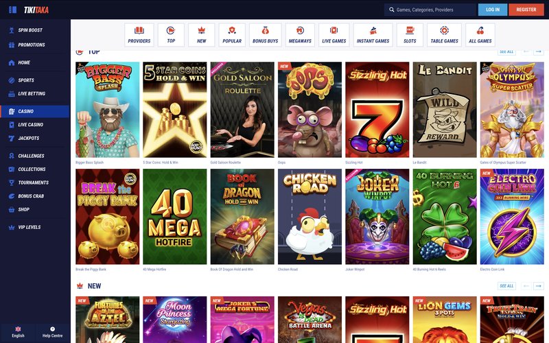 Overview of tiki taka casino